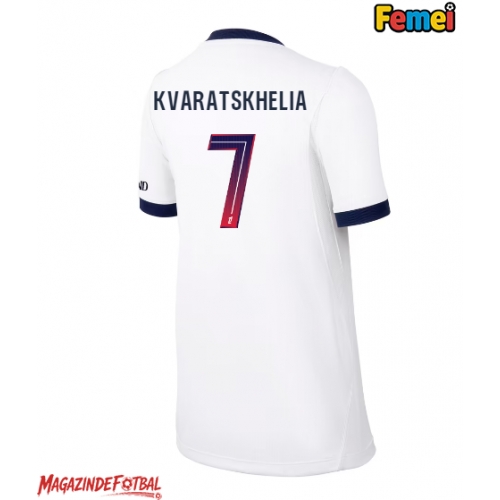 Paris Saint-Germain Khvicha Kvaratskhelia #7 Tricou Fotbal Replică 2026-27 Femei Deplasare Paris Saint-Germain Khvicha Kvaratskhelia #7 Tricou Fotbal Replică 2026-27 Femei Deplasare